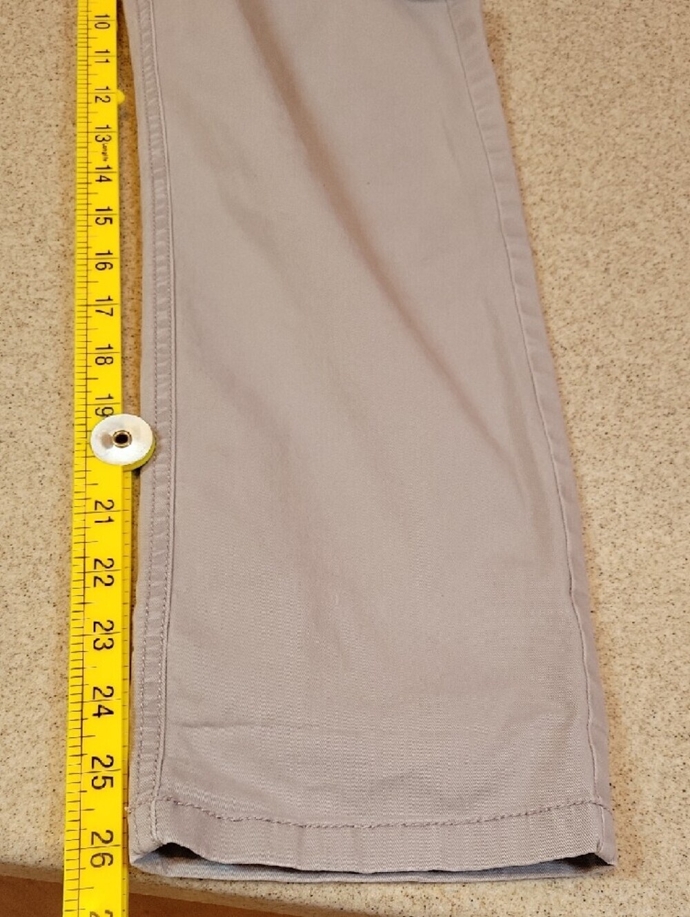 LOFT Cropped Gray Pants Cotton Stretch Size 8 Business Casual - Picture 9 of 10